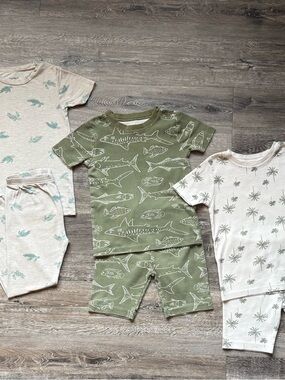 ✝️ Carter's | Ocean Themed Print Pajama Bundle • 5T